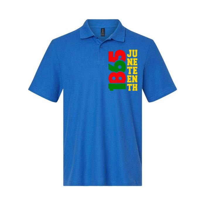 Juneteenth 1865 Celebrate Black Pride Freedom Day Cute Gift Softstyle Adult Sport Polo