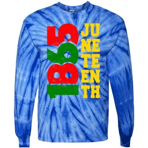 Juneteenth 1865 Celebrate Black Pride Freedom Day Cute Gift Tie-Dye Long Sleeve Shirt