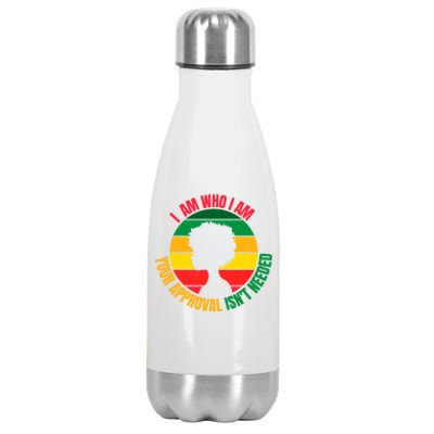 Junenth 1865 Cute Gift Freedom Black History June 19 Meaningful Gift Stainless Steel Insulated Water Bottle