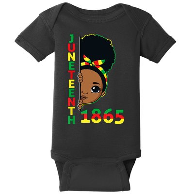 Juneteenth 1865 Celebrating Brown Skin Princess Girls Black History Baby Bodysuit