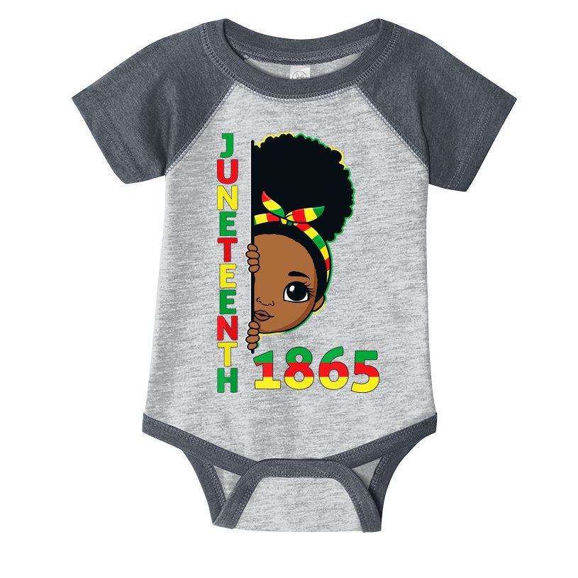 Juneteenth 1865 Celebrating Brown Skin Princess Girls Black History Infant Baby Jersey Bodysuit