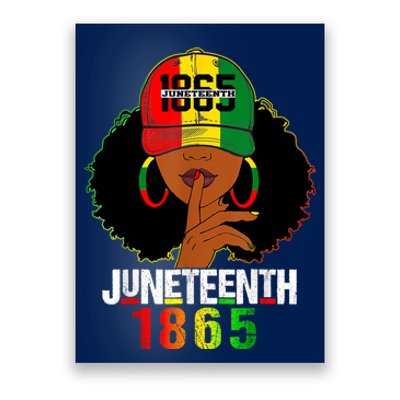 Juneteenth 1865 Celebrate Freedom Celebrating Black Women Poster