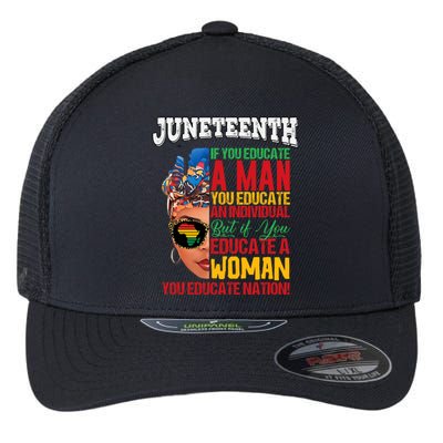 Juneteenth 1865 Celebrating Black Women Our Black Mothers Flexfit Unipanel Trucker Cap