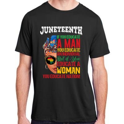 Juneteenth 1865 Celebrating Black Women Our Black Mothers Adult ChromaSoft Performance T-Shirt