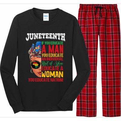 Juneteenth 1865 Celebrating Black Women Our Black Mothers Long Sleeve Pajama Set