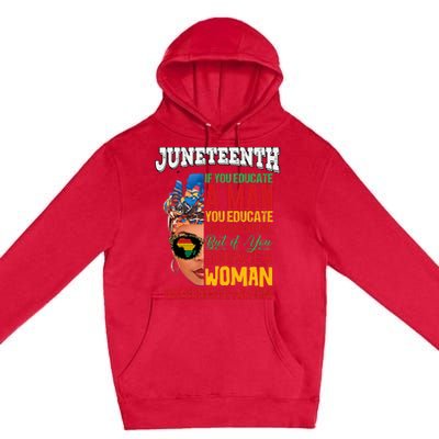 Juneteenth 1865 Celebrating Black Women Our Black Mothers Premium Pullover Hoodie