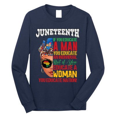 Juneteenth 1865 Celebrating Black Women Our Black Mothers Long Sleeve Shirt