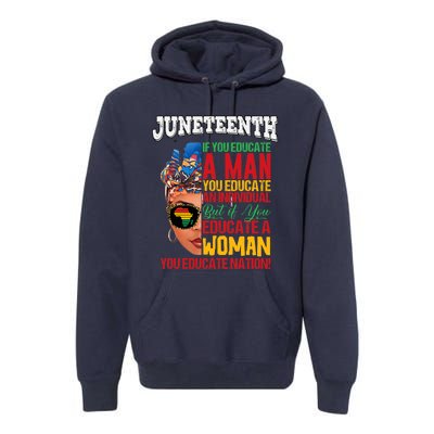 Juneteenth 1865 Celebrating Black Women Our Black Mothers Premium Hoodie