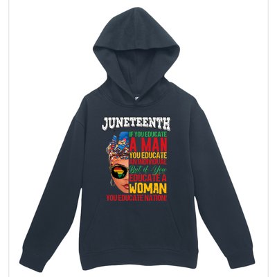 Juneteenth 1865 Celebrating Black Women Our Black Mothers Urban Pullover Hoodie