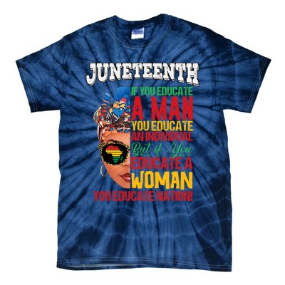 Juneteenth 1865 Celebrating Black Women Our Black Mothers Tie-Dye T-Shirt