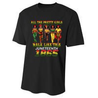 Juneteenth 1865 Celebrate Freedom Celebrating Performance Sprint T-Shirt