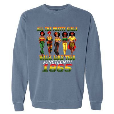 Juneteenth 1865 Celebrate Freedom Celebrating Garment-Dyed Sweatshirt