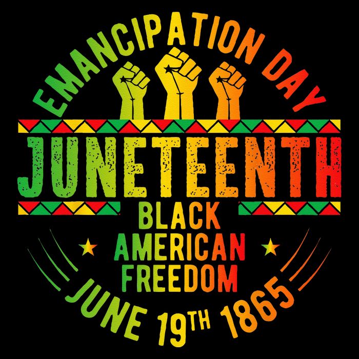 Juneteenth 1865 Celebrate Independence Day of Bold Black Sustainable Bucket Hat