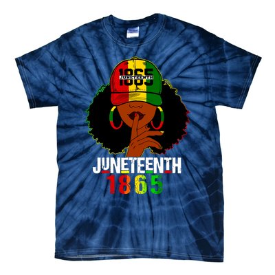 Juneteenth 1865 Celebrate Freedom Celebrating Black Women Tie-Dye T-Shirt