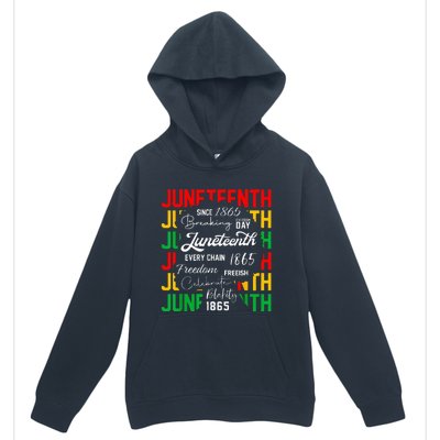 Juneteenth 1865 Celebrate Freedom Celebrating Black Women Urban Pullover Hoodie