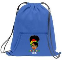 Juneteenth 1865 Celebrate Freedom Celebrating Sweatshirt Cinch Pack Bag