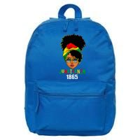 Juneteenth 1865 Celebrate Freedom Celebrating 16 in Basic Backpack