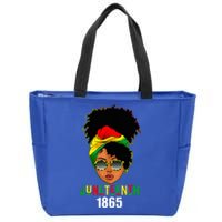 Juneteenth 1865 Celebrate Freedom Celebrating Zip Tote Bag