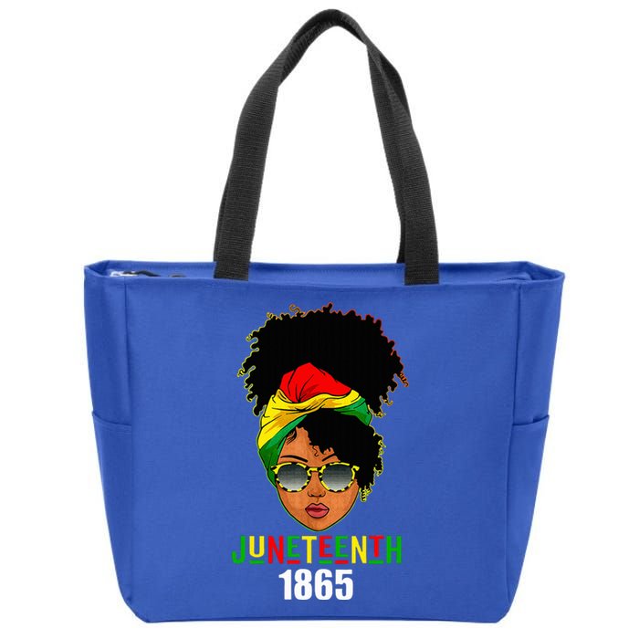 Juneteenth 1865 Celebrate Freedom Celebrating Zip Tote Bag