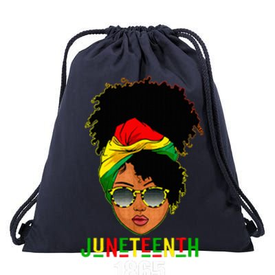 Juneteenth 1865 Celebrate Freedom Celebrating Drawstring Bag