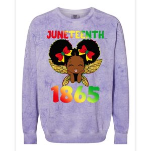 Juneteenth 1865 Celebrate Freedom Day Colorblast Crewneck Sweatshirt