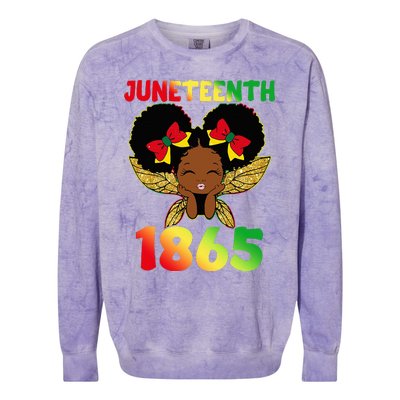 Juneteenth 1865 Celebrate Freedom Day Colorblast Crewneck Sweatshirt