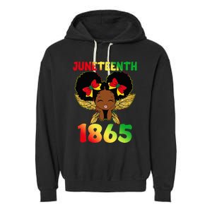 Juneteenth 1865 Celebrate Freedom Day Garment-Dyed Fleece Hoodie