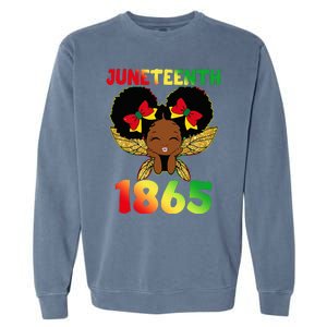 Juneteenth 1865 Celebrate Freedom Day Garment-Dyed Sweatshirt