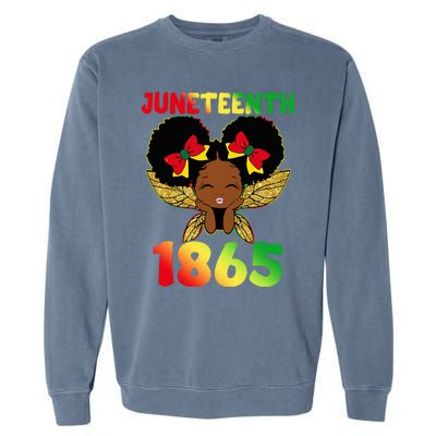 Juneteenth 1865 Celebrate Freedom Day Garment-Dyed Sweatshirt