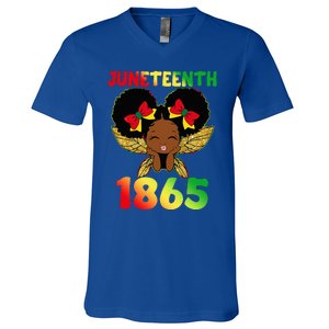 Juneteenth 1865 Celebrate Freedom Day V-Neck T-Shirt