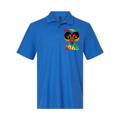 Juneteenth 1865 Celebrate Freedom Day Softstyle Adult Sport Polo