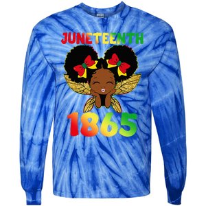 Juneteenth 1865 Celebrate Freedom Day Tie-Dye Long Sleeve Shirt