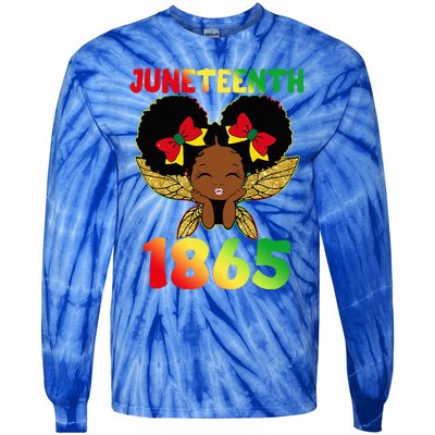 Juneteenth 1865 Celebrate Freedom Day Tie-Dye Long Sleeve Shirt