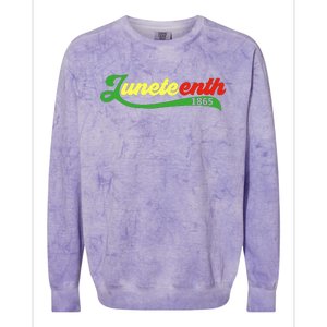 Juneteenth 1865 Celebration Graphic Colorblast Crewneck Sweatshirt