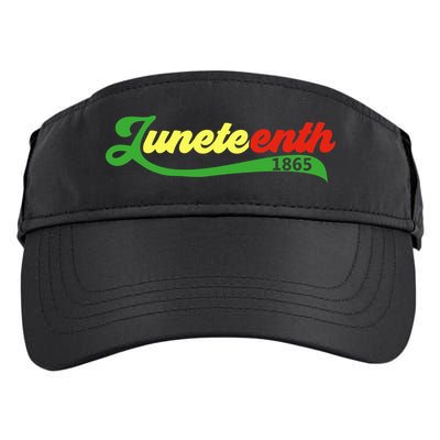 Juneteenth 1865 Celebration Graphic Adult Drive Performance Visor