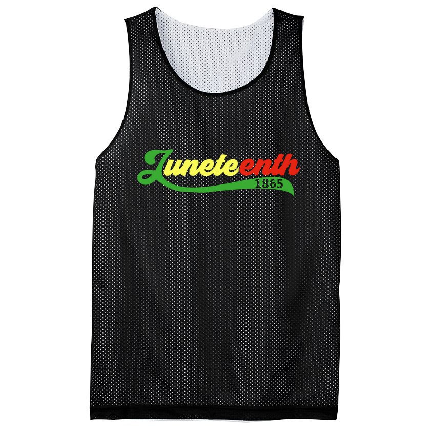 Juneteenth 1865 Celebration Graphic Mesh Reversible Basketball Jersey Tank