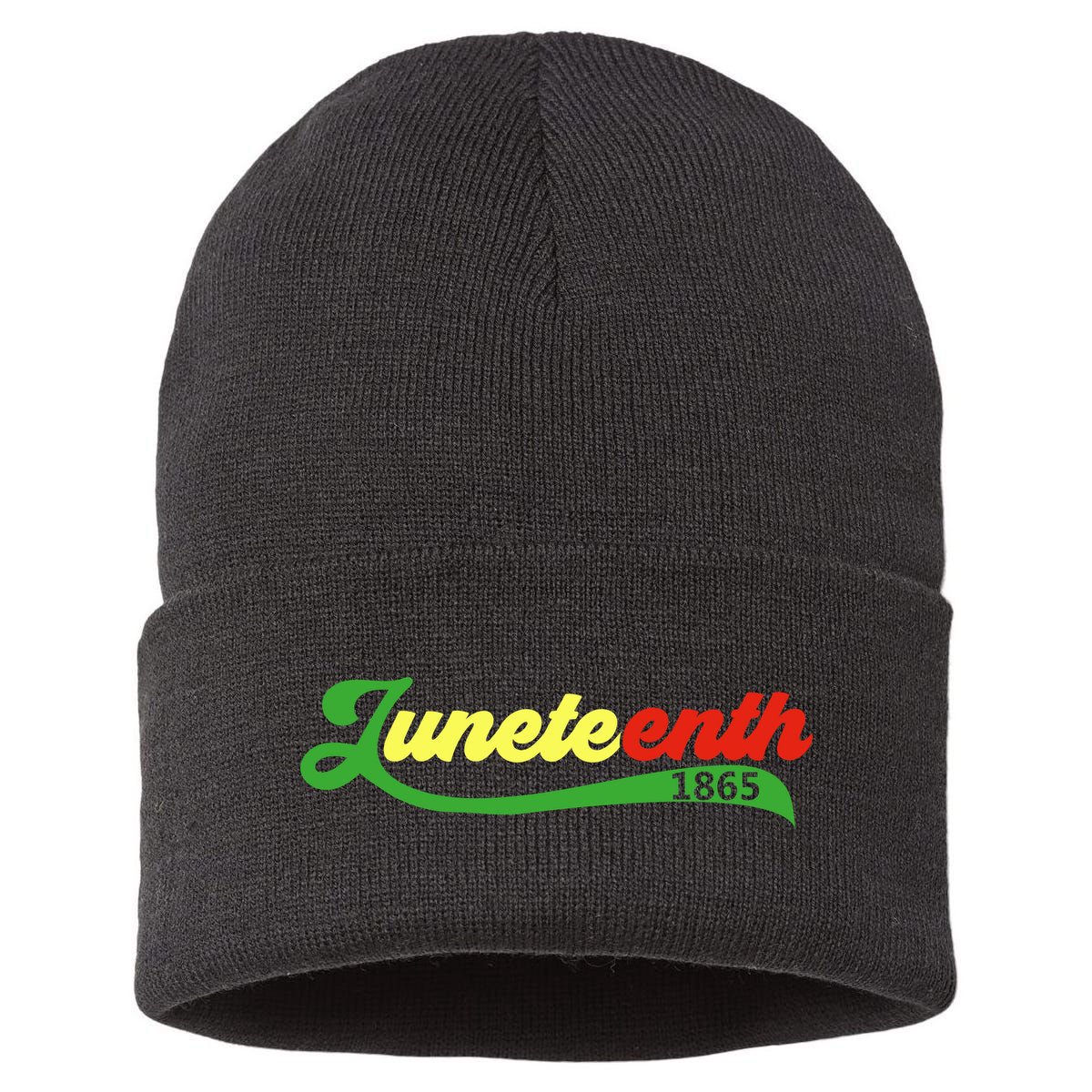 Juneteenth 1865 Celebration Graphic Sustainable Knit Beanie