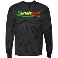 Juneteenth 1865 Celebration Graphic Tie-Dye Long Sleeve Shirt