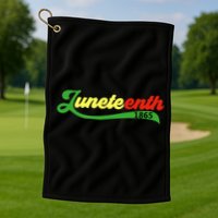 Juneteenth 1865 Celebration Graphic Golf Towel