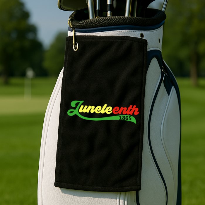Juneteenth 1865 Celebration Graphic Golf Towel