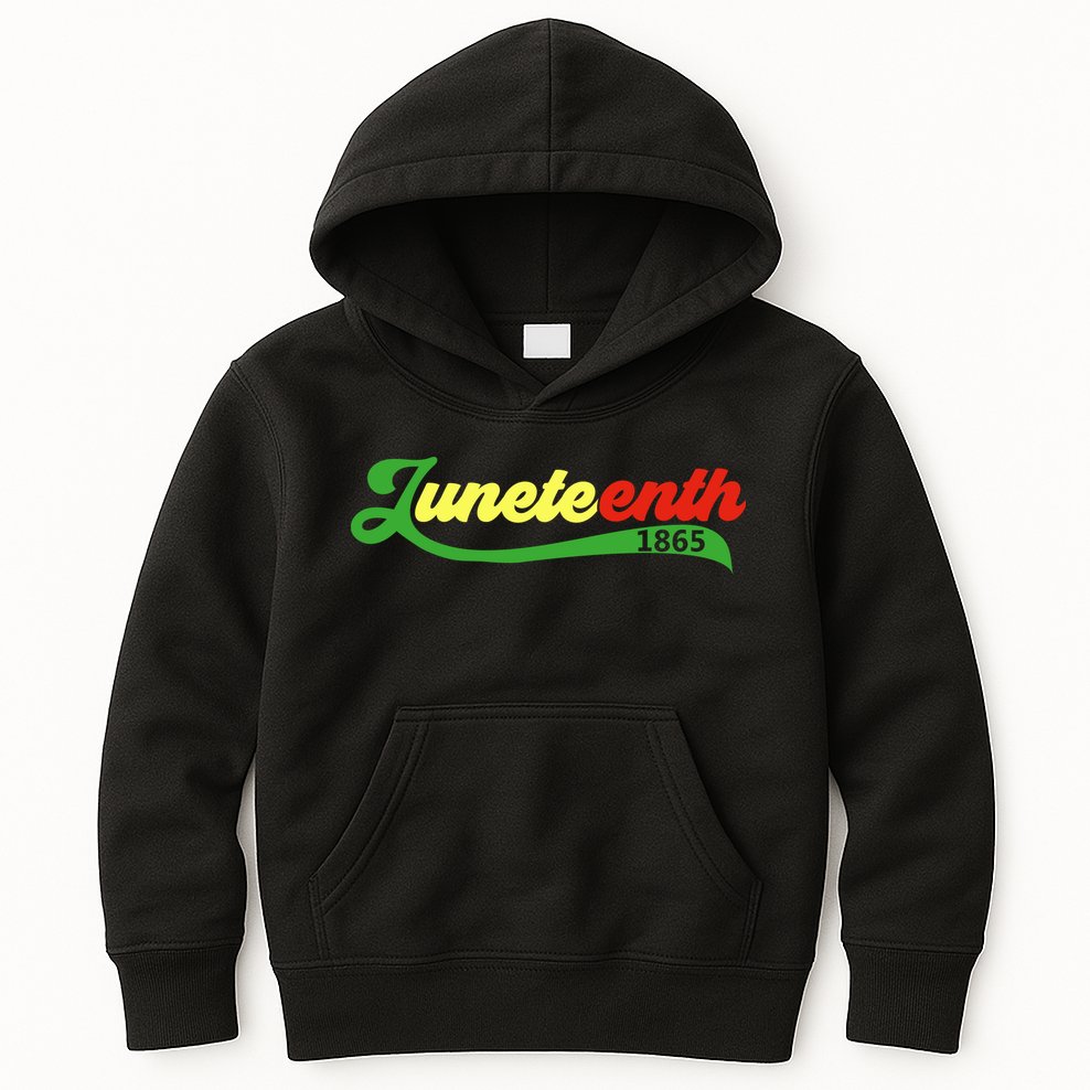 Juneteenth 1865 Celebration Graphic Kids Hoodie