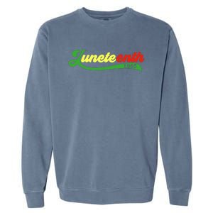 Juneteenth 1865 Celebration Graphic Garment-Dyed Sweatshirt