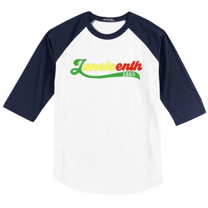 Juneteenth 1865 Celebration Graphic Baseball Sleeve Shirt