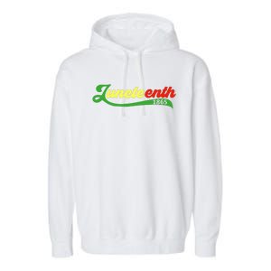 Juneteenth 1865 Celebration Graphic Garment-Dyed Fleece Hoodie