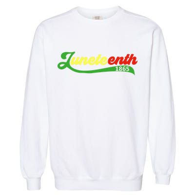Juneteenth 1865 Celebration Graphic Garment-Dyed Sweatshirt