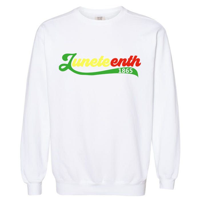 Juneteenth 1865 Celebration Graphic Garment-Dyed Sweatshirt