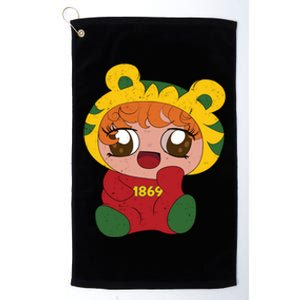 Juneteenth 1869 Distressed Kawaii Freedom Black History Gift Platinum Collection Golf Towel