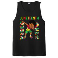 Juneteenth 1865 Dabbing Vibes Only Black African Boy  PosiCharge Competitor Tank