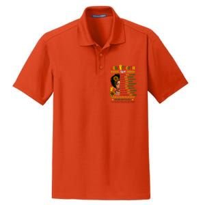 Juneteenth 1865 Dream Like Leader Black History Dry Zone Grid Polo