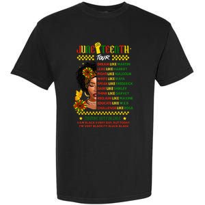 Juneteenth 1865 Dream Like Leader Black History Garment-Dyed Heavyweight T-Shirt